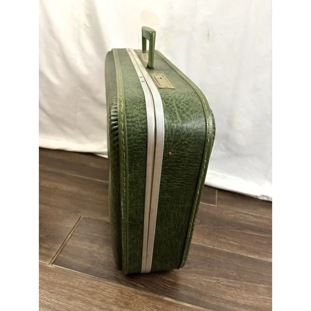 Vintage Green Hard-Shell Suitcase